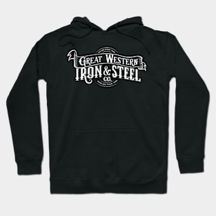 Great Western Iron & Steel Co., White Lettering Hoodie